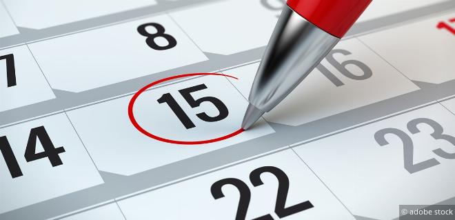 Termin in Kalender Termin in Kalender